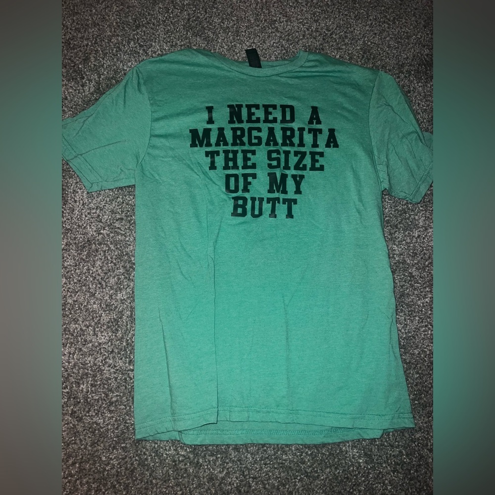 Green graphics tee